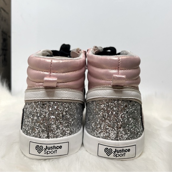 JUSTICE GIRLS’ IRIS SNEAKERS - Size 2Y - Picture 7 of 9